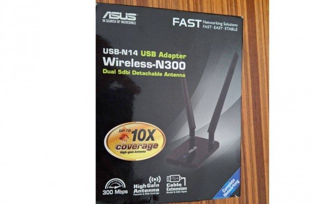 Asus USB wifi nagy nyeresg antennkkal