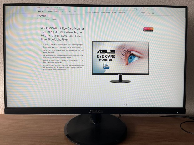Asus VP249HR gaming monitor eladó