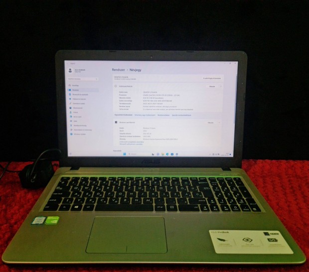 Asus Vivobook x540ubr,8gb ram Laptop Szp llapotban 1hnap garancia