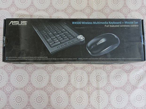 Asus W4500 vezeték nélküli billentyűzet és egér