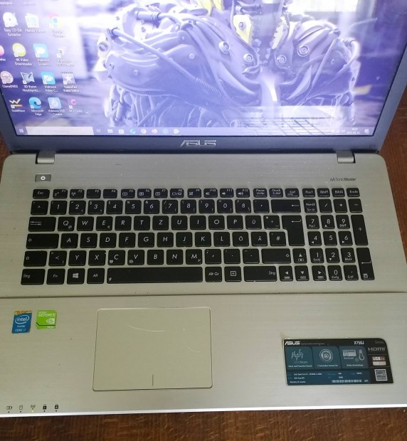 Asus X750JB i7 laptop, 17,3" képpel, 16GB memóriával!