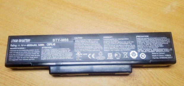 Asus, LG, MSI BTY-M66 4800mAh akkumultor, jszer llapot tesztelt