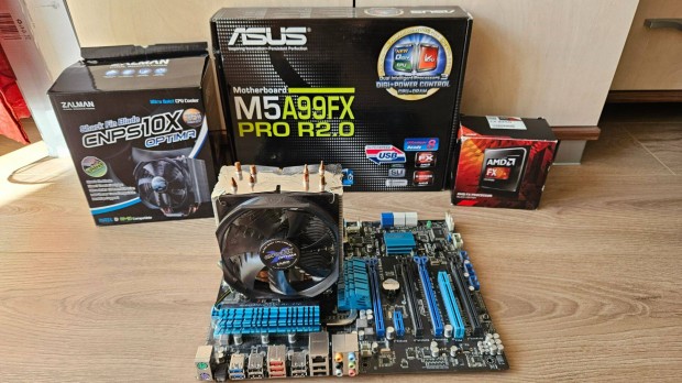 Asus alaplap + AMD CPU + Zalman cooler + 2x8GB Corsair RAM