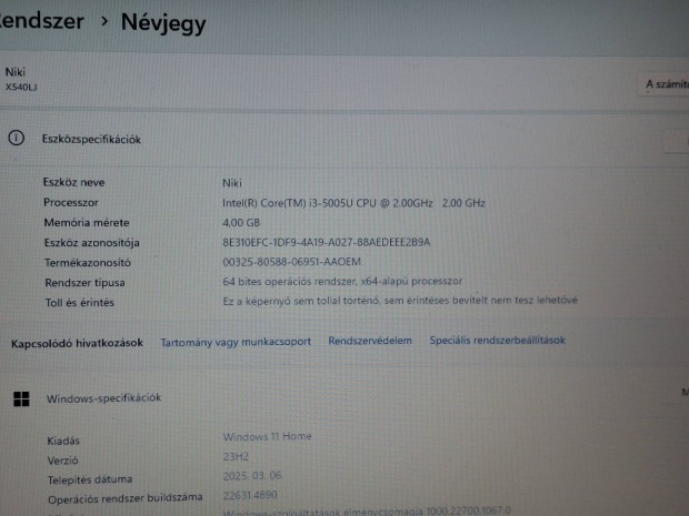 Asus laptop 