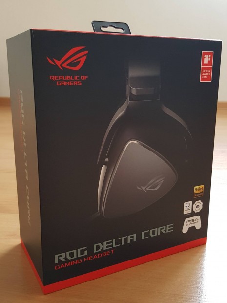 Asus rog delta gamer fejhallgat doboz.