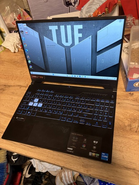 Asus tuf Gaming F15 3ev garancias 