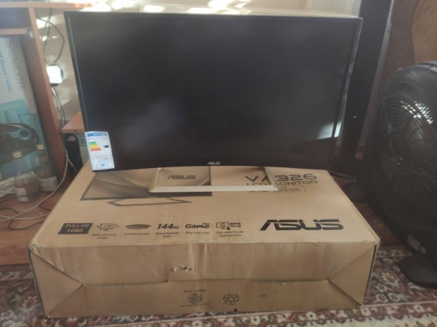 Asus va326hr hajltott 32"-os 144Hz-es Gamer monitor elad!