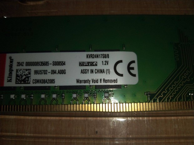 Asztali-PC Kiegszt Memria (RAM) 1x8GB DDR4 (Zld)