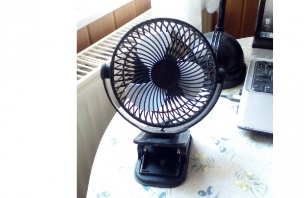 Asztali USB-C. akkumulátoros ventilátor 15cm
