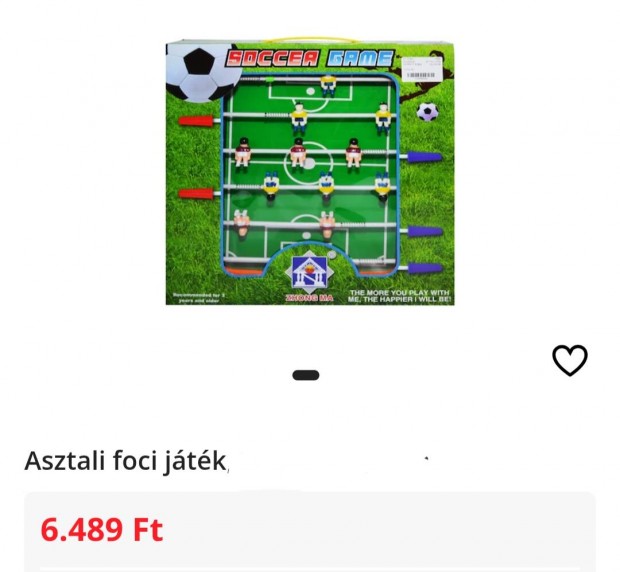 Asztali foci jtk, csocs 