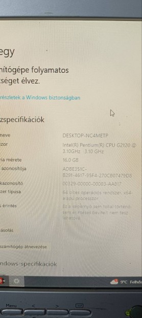 Asztali számítógép akár monitorral együtt