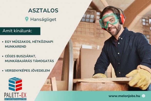 Asztalos álláslehetőség