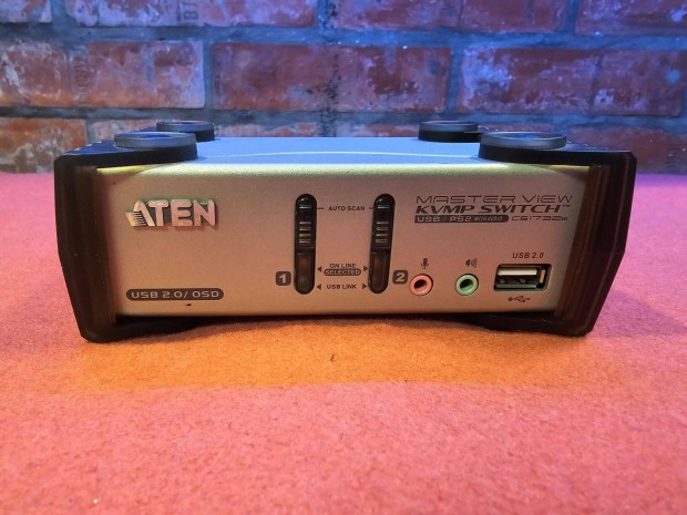 Aten KVM Switch USB VGA + Audio, 2 port CS1732B