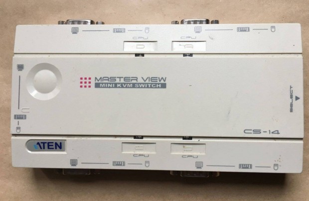 Aten Master View Mini KVM switch CS-14 (4-port PS/2)