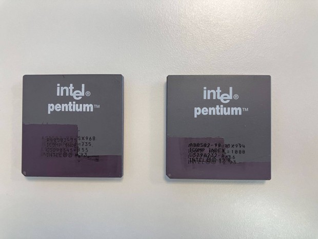 tfeliratozott retr INTEL Pentium 75MHz 90MHz 120MHz processzor PC