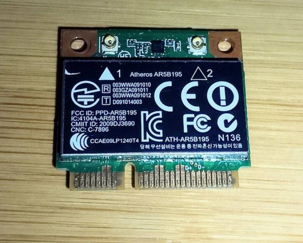 Atheros AR5B195 802.11n mini PCI-E Wifi+Bluetooth krtya