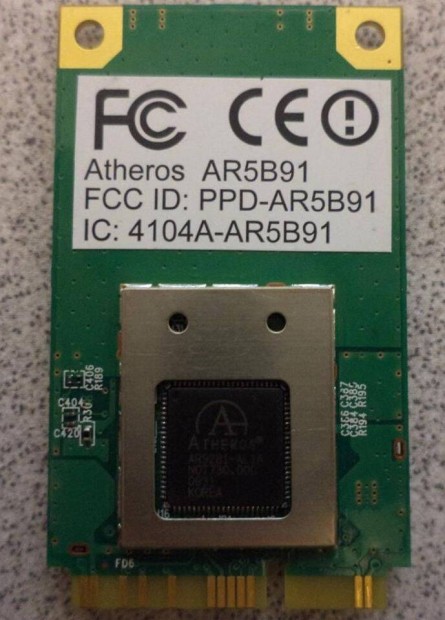 Atheros AR5B91 wifi krtya, Mini-PCI Express WiFi Adapter