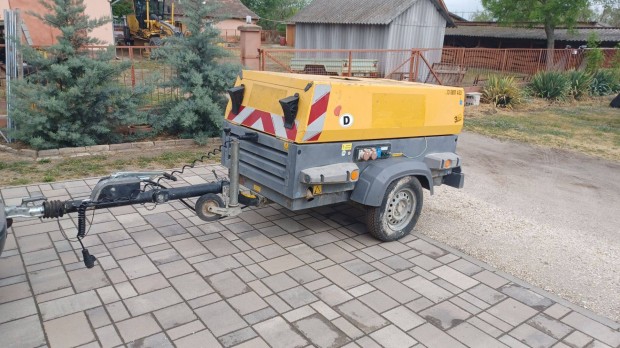 Atlas Copco Xas67DDG kompresszor + 6 KW-os aggregátor
