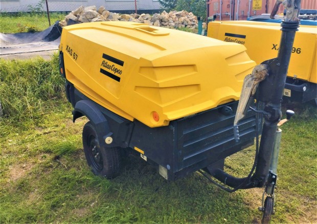 Atlas Copco Xas 67DD vontathat dzel csavarkompresszor kompresszor