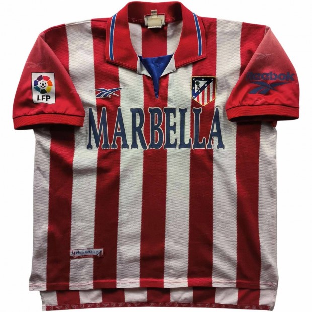 Atletico Madrid 1998-99 Reebok hazai foci mez L-es