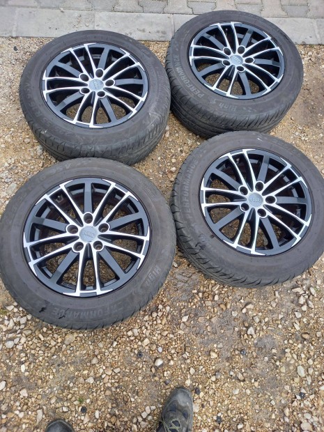 Ats Audi 7.5x16 5x112 fekete polír alufelni 225/55R16 nyárival sxx2