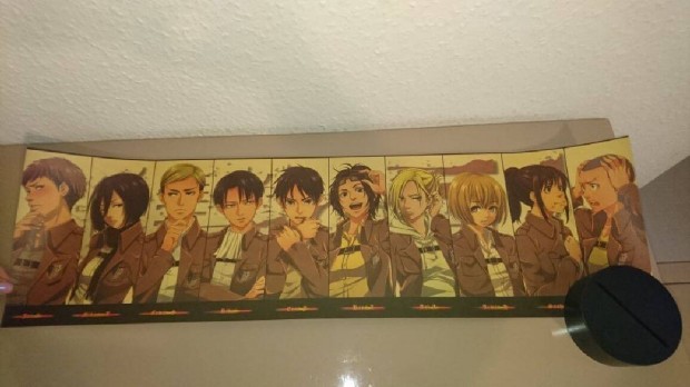 Attack On Titan AOT anime poszter rajongknak j Kszleten szmlval