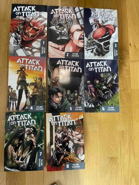 Attack on Titan manga 1-8