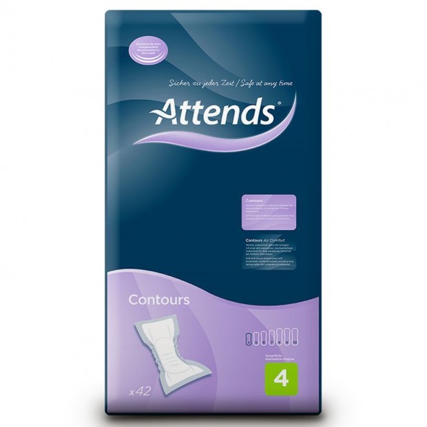 Attends Contours Regular 4 (687 ml) 42x inkontinencia bett