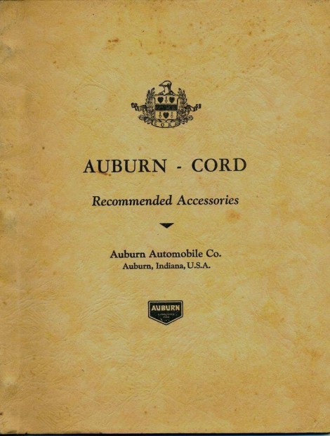 Auburn - Cord 1920 - 1935 eredeti katalgus !