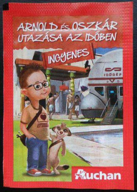 Auchan: Arnold és Oszkár utazása az időben matrica