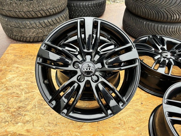 Audi 17" 5x112 fekete gyri alufelni elad 17 coll A3 Q3 A4