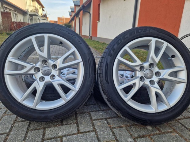 Audi 17 col 5x112 gyri alufelni 205/50 nyri gumival