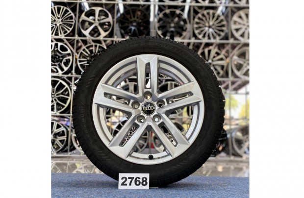 Audi 17 gyári alufelni, 5x112, felni, 225/50 téli gumi, A4 (2768)
