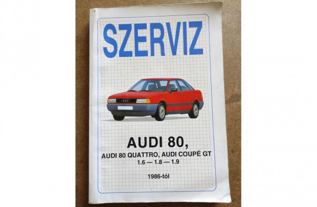 Audi 80 javítási karbantartási könyv