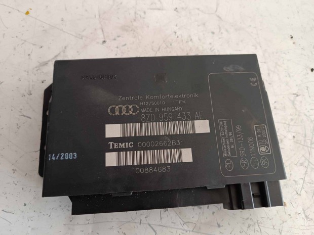 Audi A2 komfort modul , elektronika
