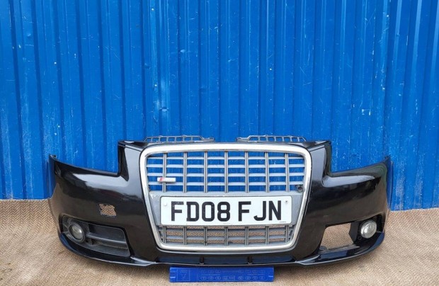 Audi A3 8P 2004-08 gyári S-Line első lökhárító fekete