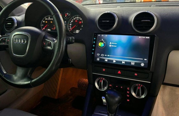 Audi A3 Android 2Din Multimdia 9" Kijelz Navigci Rdi Fejegysg