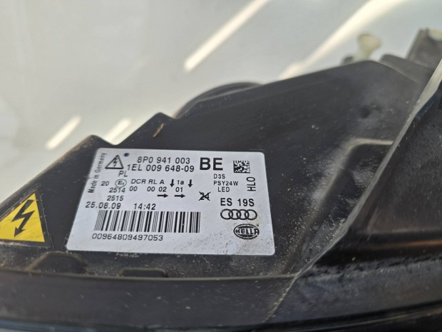 Audi A3 sportback első lámpa