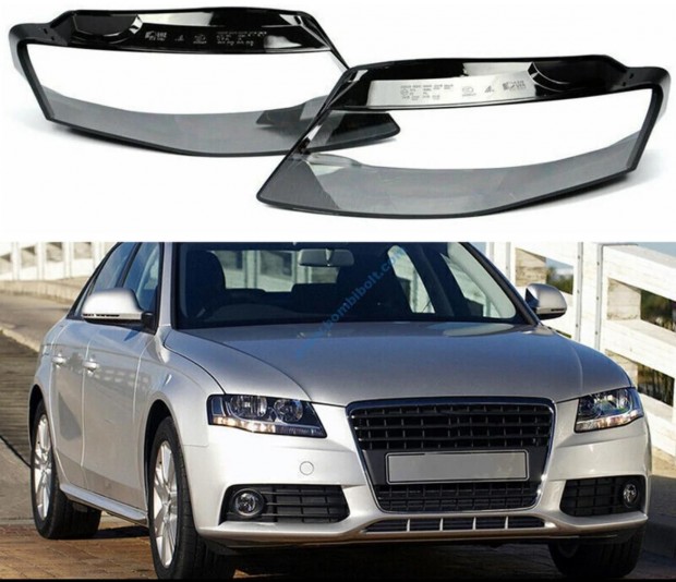 Audi A4 B8 lámpabúra, fényszóró búra 2009-2011