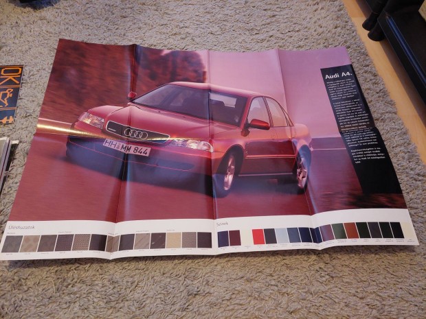 Audi A4 prospektus katalgus ,magyar, 16 oldal, 1994/9