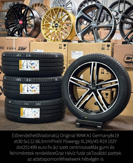 Audi A6 19zoll Új alufelnik 245/45 R19 Új nyári gumikkal