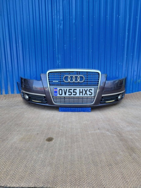 Audi A6 4F C6 gyári 4F0807437E mosós első lökhárító, hűtőrács