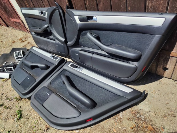 Audi A6 C5 gyári gyöngyvászon Sline ajtókárpit szett 1997-2004