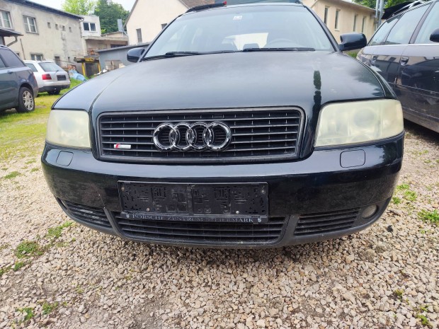 Audi A6 C5 ly9b Fekete Facelift mosós lökhárító kompletten 2000-2004