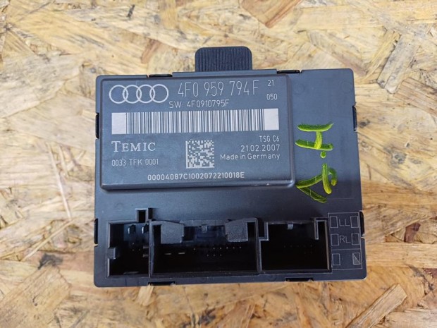 Audi A6 C6 4F ( 2004-2011) Jobb Hátsó Ajtó Vezérlő Elektronika