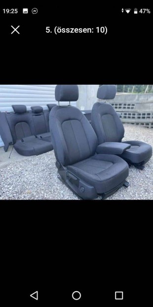 Audi A6 C7 ülések/ajtó kárpit