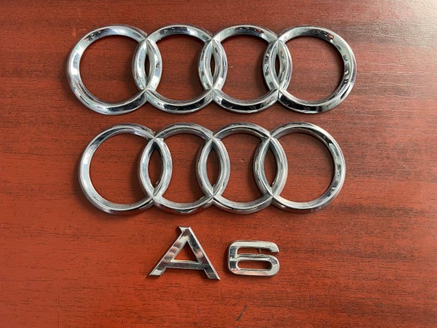 Audi A6 gyri emblma felirat logo