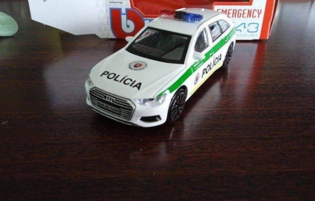 Audi A6 kombi szlovak police kisauto modell 1/43 Elad