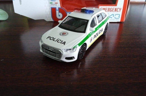 Audi A6 kombi szlovak police kisauto modell 1/43 Elad