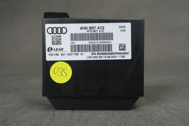 Audi A8 Világítás vezérlő modul 4H0907412
